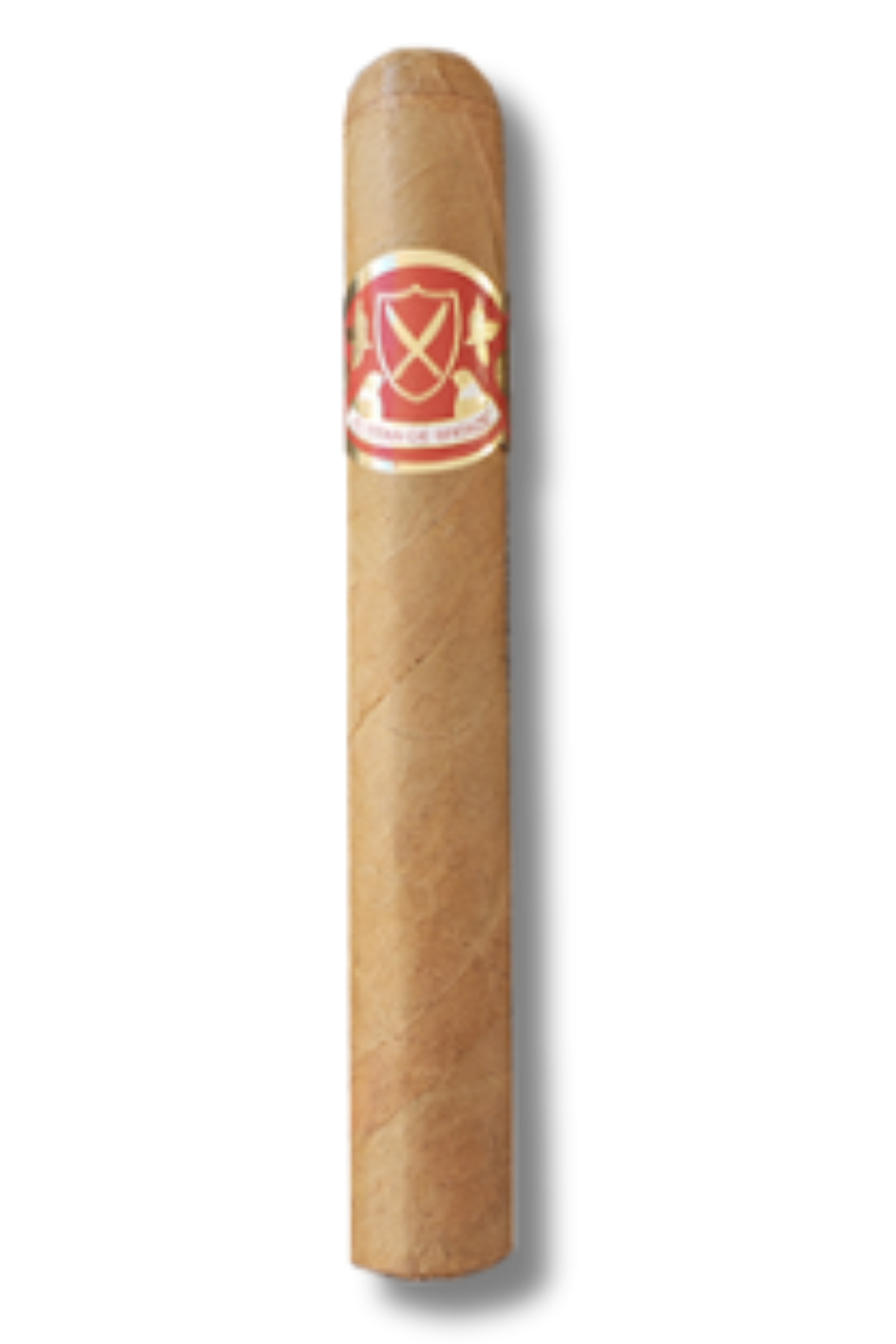 El Titan de Bronze Gold Corona cigar featuring a slender handcrafted profile with a smooth golden-hued wrapper, classic triple cap, and refined small-batch construction