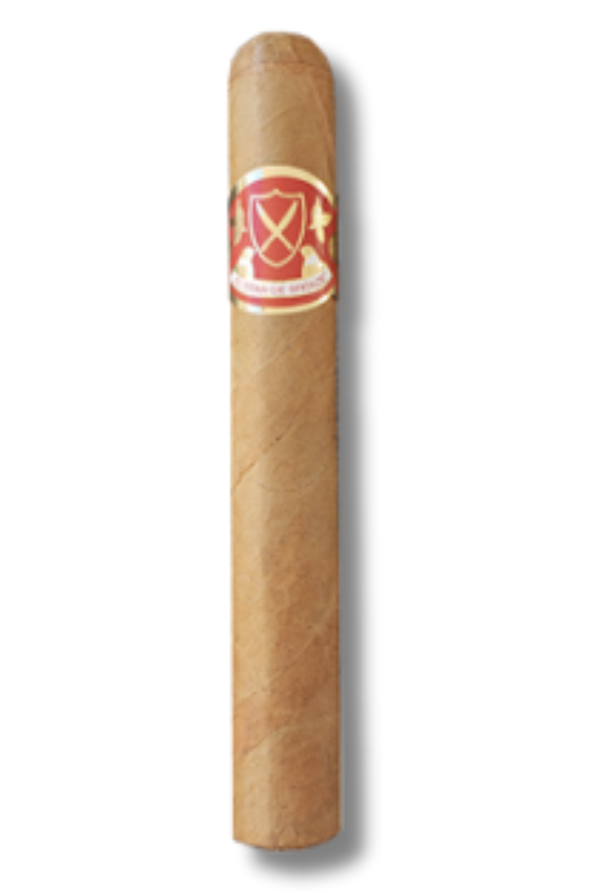 El Titan de Bronze Gold Corona cigar featuring a slender handcrafted profile with a smooth golden-hued wrapper, classic triple cap, and refined small-batch construction